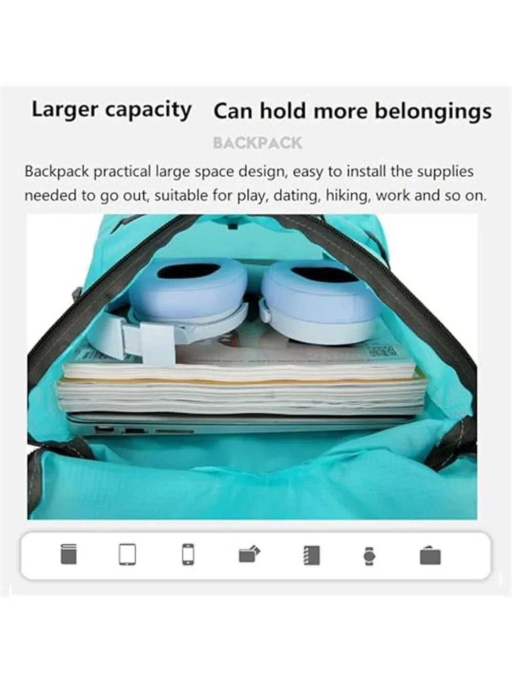 16L Foldable Hiking Backpack Small Packable Daypack Lightweight Travel Men Women